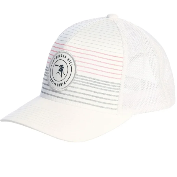 Adjustable<Pebble Beach Resorts Spyglass Hill Executive Stripe Hat By Travis Mathew
