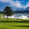 Pebble Beach Art Collection<Pebble Beach Resorts Sunday Afternoon By Bart Keagy - Metal Print
